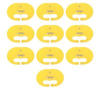 10PCS Calf Nose Ring, Lengthened Widened Pp Calf Nose Thorn Milk Sucking Preventer Weaner Spring Lock for Farm Cattle, 5.8x4.3in