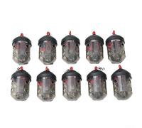 10Pcs Cap Swim Feeder for Maggots Groundbait Fishing Accessories Catfish Feeder Basket, Designed for Fishing with Maggots and Casters - Features Easy Dispersal Holes