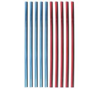 10pcs Car Air Vent Trim Strip PVC for Car Interior Decoration | Secure Fit, Prevents Falling, Blue and Red Options, Sleek Look for Rectangular Vents