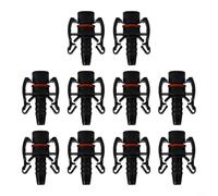 10Pcs Car Expansion Tank Return Hose Straight Connector, ABS Plastic, Black, for Automotive Cooling System