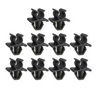 10Pcs Car Front Bonnet Rod Buckle Clip Black Retainer, A
