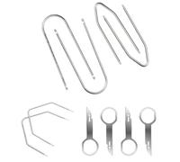 10Pcs Car Radio Removal Tool Car Radio Dismantle Tool Kit U&V Shape Universal Automobile Stereo Removal Tools Professional Auto Stereo Tear Down Set Easy Access & Repair