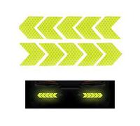 10Pcs Car Reflector Sticker Multi-Color Automobile Reflective Strip Auto Exterior Protect Accessories For Motorcycle Reflective Strips Tape For Cars Bikes Stick On