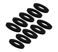 10pcs Car Rubber Shock Absorber Ring 40mm Inner Diameter | Black Rubber, Vibration Isolation and Broad Vehicle Compatibility, for Suspension Strut Tower and Truck Use