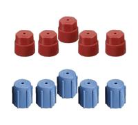 10PCS Car System Air Conditioner Charging Port Cap HVAC Service Cover Suitable for R134A High/Low Side Seal