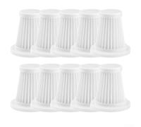 10pcs Car Vacuum Cleaner Filter Replacement HEPA Dust Trap for Portable Cordless Handheld Units - Washable Mesh Screen 5.3x5x2.8cm