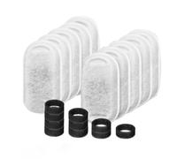 10PCS Car Water Fountain Carbon Filter Pads & Pre-Filter Sponges 2/3.2/ 4L Pet Drinking Fountain Repair