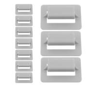 10pcs Car Window Sun Shade Clips Flexible Plastic Holder | Lightweight Clip-on Design with Rounded Edges, Quick Swap between Shades, for Ride-share Drivers and Outdoor Parking
