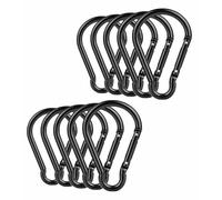 10PCS Carabiner Clip, 4" Extra Large Aluminum Spring Snap Hook for Keychain, Backpack, Gym - Heavy Duty & Lightweight Key Ring Clip