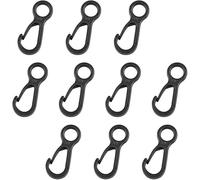 10Pcs Carabiner Clip Plastic Hook Camping Carabiner Buckle Multifunction Snap Hook Camping Equipment Tent Buckle Clips Tent Hooks Outdoor Tent Tool Accessories
