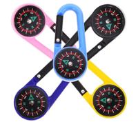 10pcs Carabiner Compass Clip with Graduated Ring | Acrylic Construction, Built-in Snap Hook, Directional Guidance, Attaches to Keychains or Belt Loops, Emergency Kit Accessory