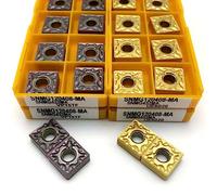 10PCS Carbide Insert SNMG120404 SNMG120408 MA VP15TF UE6020 US735 Metal Cylindrical Turning Tool CNC Lathe Tool SNMG Turning Tool(SNMG120404 MA UE6020)