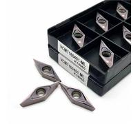 10PCS Carbide Insert VCMT160402 ML KT8060 VCMT160401 VCMT160404 VCMT160401 Lathe Turning Tools CNC VCMT160402 ML KT8060 Blade(VCMT160401-ML KT8060)