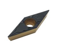 10PCS Carbide Insert, VCMT160404 TM PC4225, CNC Lathe Tools Turning Tool Blade CNC Cutting Tool for Steel