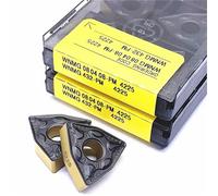 10PCS Carbide Insert WNMG080404 WNMG080408 PM 4225 Super Hard External Metal Lathe Turning Milling Tools(WNMG080408 PM 4225)