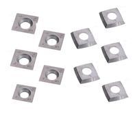 10PCS Carbide Inserts Cutter Set Including 5PCS Square and 5PCS Square Round Blades For Insert Scraper Glue Scraper