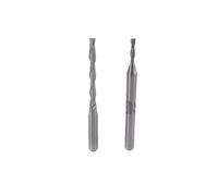 10PCS Carbide Milling Cutter 2 Flute Flat End Mill 3.175 Shank 1/8 Spiral CNC Router Bit for Wood Engraving Cutter 1.0-2.0mm(2.0x22x3.175x38)