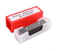 10pcs Carbide Scraper Blades 50x12x1.5mm Woodworking Paint Scraper Replacement Blades Double Edged Rectangular Inserts
