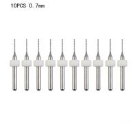 10pcs Carbide Steel Drill Bits for PCB Circuit Board Drilling with Improved Work Efficiency and Long lasting Performance (0.7mm)
