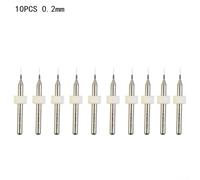 10pcs Carbide Steel Drill Bits for PCB Circuit Board Drilling with Improved Work Efficiency and Long lasting Performance (0.2mm)