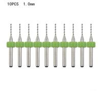 10pcs Carbide Steel Drill Bits for PCB Circuit Board Drilling with Improved Work Efficiency and Long lasting Performance (1.0mm)
