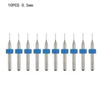 10pcs Carbide Steel Drill Bits for PCB Circuit Board Drilling with Improved Work Efficiency and Long lasting Performance (0.5mm)