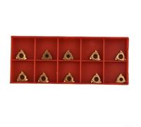 10pcs Carbide Threading Inserts 11IR A60, Golden Coated Internal Thread Turning Tool for CNC Lathe Machining