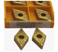 10PCS Carbide Turning Tools MG150404 MA Machine Tool M150408 MA Stainless Steel CNC Lathe Tools MG150404 VP15TF UE6020(DNMG150408 MA UE6020)