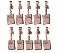 10pcs Carbon Brush Set, 13x10x3mm for Makita CB-440 BHP458 BDF452 DDF458 18V Tools, Replacement Part 194427-5