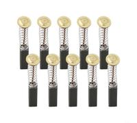 10pcs Carbon Brushes 20x6x6mm for Electric Motors | Restores motor power, fixes intermittent function, fits 20x6x6mm slots, includes 10pcs, carbon mix