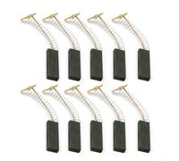 10pcs Carbon Brushes for Drum Motor of Automatic Washing Machines with Wire Leads and Springs 5 * 12 5 * 37mm Replacement Components