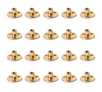 10Pcs Carbon Steel T-Nuts,Thread Insert Tee Nuts,M10 Hole Tee Nuts,Round Base Screw-in Flange Nuts For Furniture Hardware