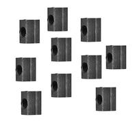 10pcs Carbon Steel T-Slot Nut T-Nut Tapped Through M8/M10/M12 Thread Optional(M12(10PCS))