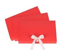 10pcs Cardboard Gift Boxes with Lids and Ribbon for Presents Rectangle Textured Treat Gift Box 26x17.5x3cmPresentation Gift Box Strong Display Storage Box for Birthday Celebration Dress Shirt Scarf