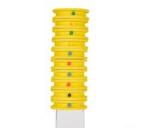 10pcs Carp Fishing Rig Winders For EVA Foam Line Spooler Plates for Hook Leader Storage For Tidy Tackle Organisation Yellow Green Red 65x17mm(Yellow)