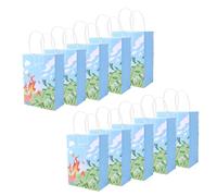 10pcs Cartoon Animation Party Favor Gift Bags, Paper Goodie Bags with Handles Cute Candy Fillers Bag Birthday Party Decorations for Presents Treats Snacks Stuffers Supplies