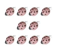 10PCS Cartoon Ladybirds Shaped Hairpins Resin Hair Clip Hair Decoration For Childrens Daily Use And Party Wear