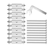 10Pcs Cassettes Repair with Adjustable Screw Rod, Electrical Box Fixing Tool for 86/118 Type Sockets Switches Universals Outlet Repairer