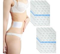 10pcs Castor Oil Pack Wrap for Belly Button, PU Film Waterproof Castor Patches Leak-Proof High Water Absorption Compress Pads for Sleeping Traveling Relaxing(Oil Not Included)
