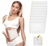 10PCS Castor Oil Pack Wrap Kit,Castor Oil Pack Wrap,Highly Absorbent Self-Adhesive Cotton Castor Oil Pack Wrap Kit,Anti-Seepage Castor Oil Pack,Flexible Organic Cotton Castor Oil Wrap,10cm*10cm