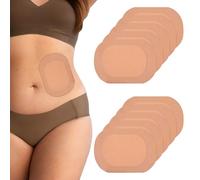 10Pcs Castor Oil Pack Wrap, Self-Adhesive Pads for Easy Application, Comfortable and Convenient Design for Women Men Kids, No Wash (Oil Not Included)