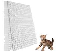 10Pcs Cat Deterrent Mat Pet Repellent Mat with Spikes Keep Cats off Counter 42x33.8cm Anti Cat Spikes Dogs Spiked Deterrent Mats for Outdoor Indoor Garden Window Balcony Patio Sofa