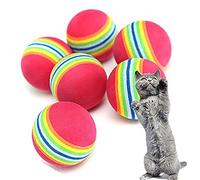 10pcs Cat Floating Toy Toy for Pet Super Q Rainbow Ball EVA Soft Foam Activity Chase Play for Puppy Kitty Outdoor Activity Play Elegant and Popular Training
