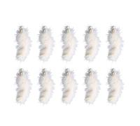 10pcs Cat Teaser Wand Attachment Kit Feather Teaser Stick Replacement Head with Feather Bell