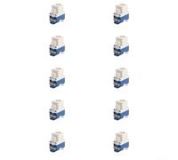10pcs Cat6 Gigabit Network Modules with Rotating Design for Efficient For data Center Cable Termination and 1000Mbps Network Performance