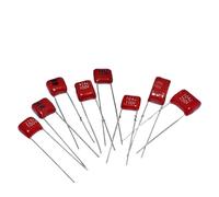 10pcs CBB capacitor 102 222 332 103 223 473 683 104 224 334 474 105 225 100NF 100V Metallized Polypropylene Film Capacitor MQXFCZUX(100V222 P5)