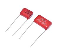 10pcs CBB22 P10MM 15MM metallized polypropylene film capacitor 630 v 104 0.1 0.1 uF uF EKFBQBGW(P10MM)