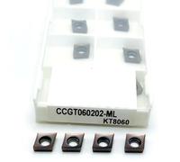10PCS CCGT060201 CCGT060202 CCGT060204 ML KT8060 Carbide Inserts CCGT Cermet Blade CNC Lathe Cutter Turning Tools(CCGT060202 ML KT8060)
