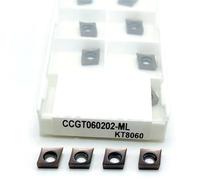 10PCS CCGT060202 CCGT060204 CCGT09T302 CCGT09T301 CCGT09T304 Carbide Inserts CCGT Cermet Blade CNC Lathe Cutter Turning Tools(CCGT060202 ML KT8060)