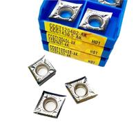 10PCS CCGT060204 CCGT09T304 CCGT120402 AK H01 Turning Insert CCGT060202 CCGT09T302 CCGT120404 Aluminum Blade Carbide Lathe Cutter Tool(CCGT 120402-AK H01)